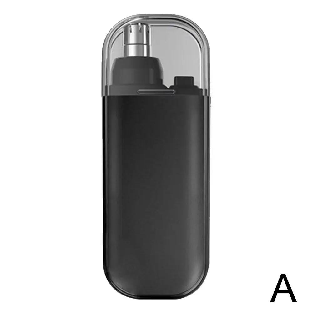 Портативный триммер для волос в носу, перезаряжаемый от USB, триммер для ушей в носу, мини-очиститель для волос в носу, электрическое удаление волос в носу синий