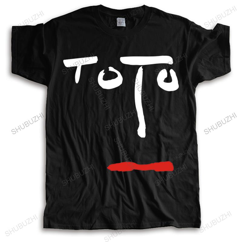Футболка унисекс с круглым вырезом, хлопковая брендовая футболка TOTO Face Symbol Rock Band Legend, новое поступление, футболка унисекс с короткими рукавами и принтом L