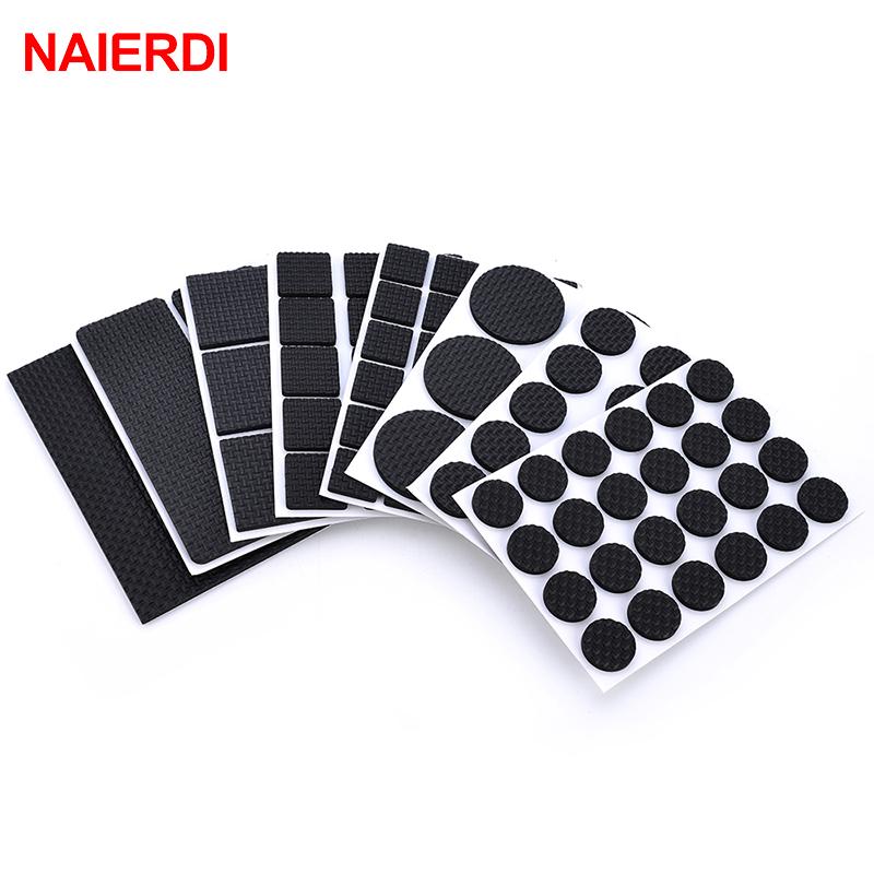 NAIERDI 1-24 шт. самоклеящиеся мебельные ножки для стула, коврик для ног, фетровые подушечки, противоскользящий коврик, защита для стола 20mm