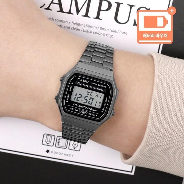 Часы Casio Vintage Digital Public с бесплатной пряжкой 168