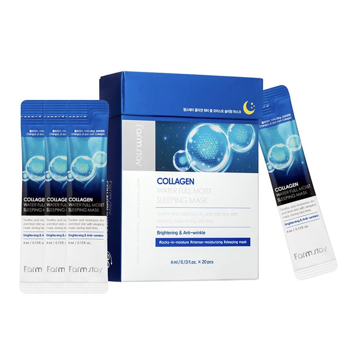 FARM STAY Collagen Water Full Moist Sleeping Mask 4 мл X 20 шт (3 варианта) 1pcs