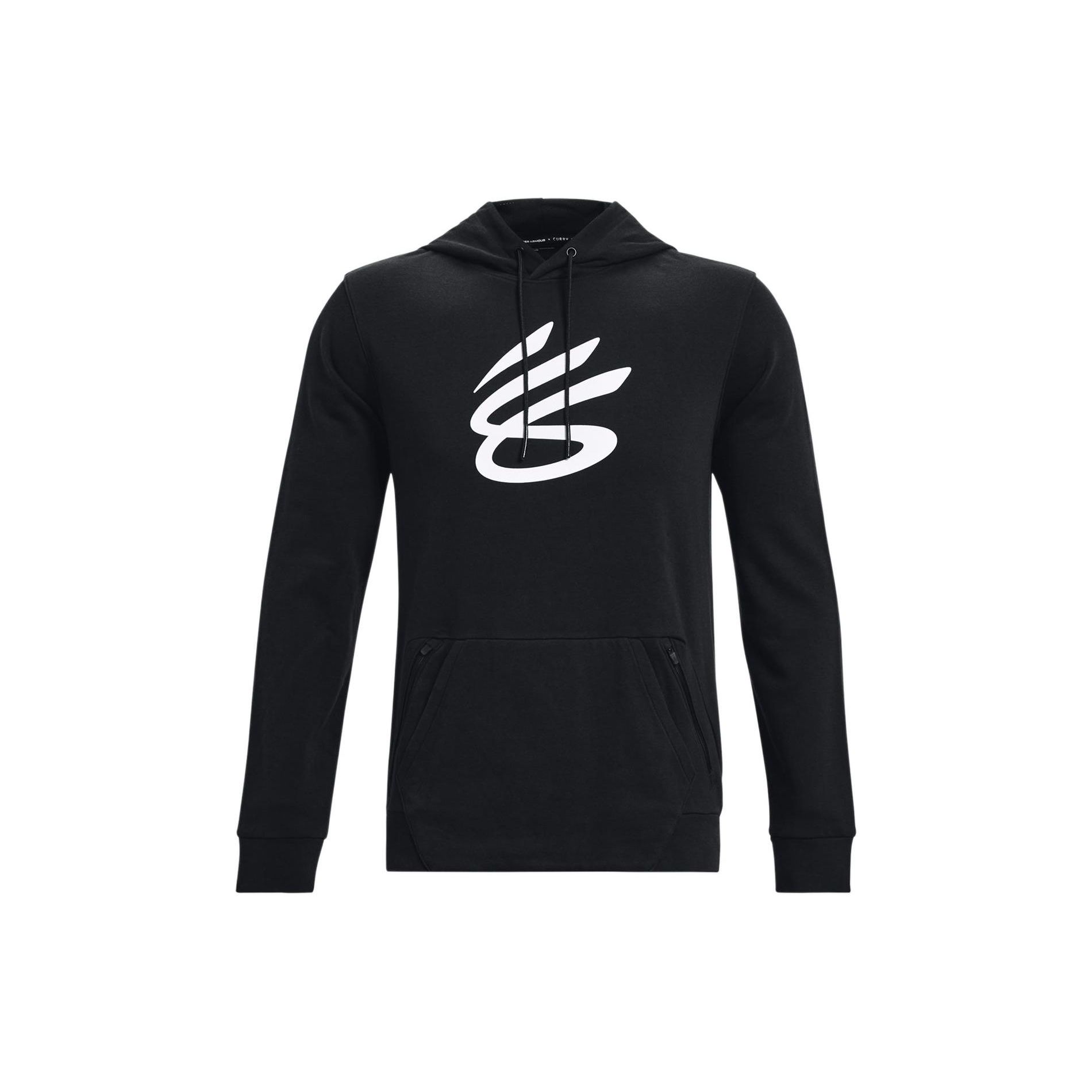 Under Armour Curry Series однотонный пуловер с принтом, спортивная толстовка с капюшоном, мужские топы, черный 1370276-001 L