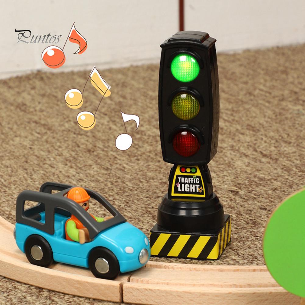 Puntos Kids Toy Education Моделирование Дорожные знаки Стоп Музыка Световой блок Модель Ранняя модель белый