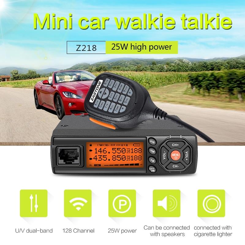 1 шт. Zastone-218 автомобильная рация двухдиапазонная UHF VHF мобильная радиостанция приемопередатчик CB автомобильный радиоприемник