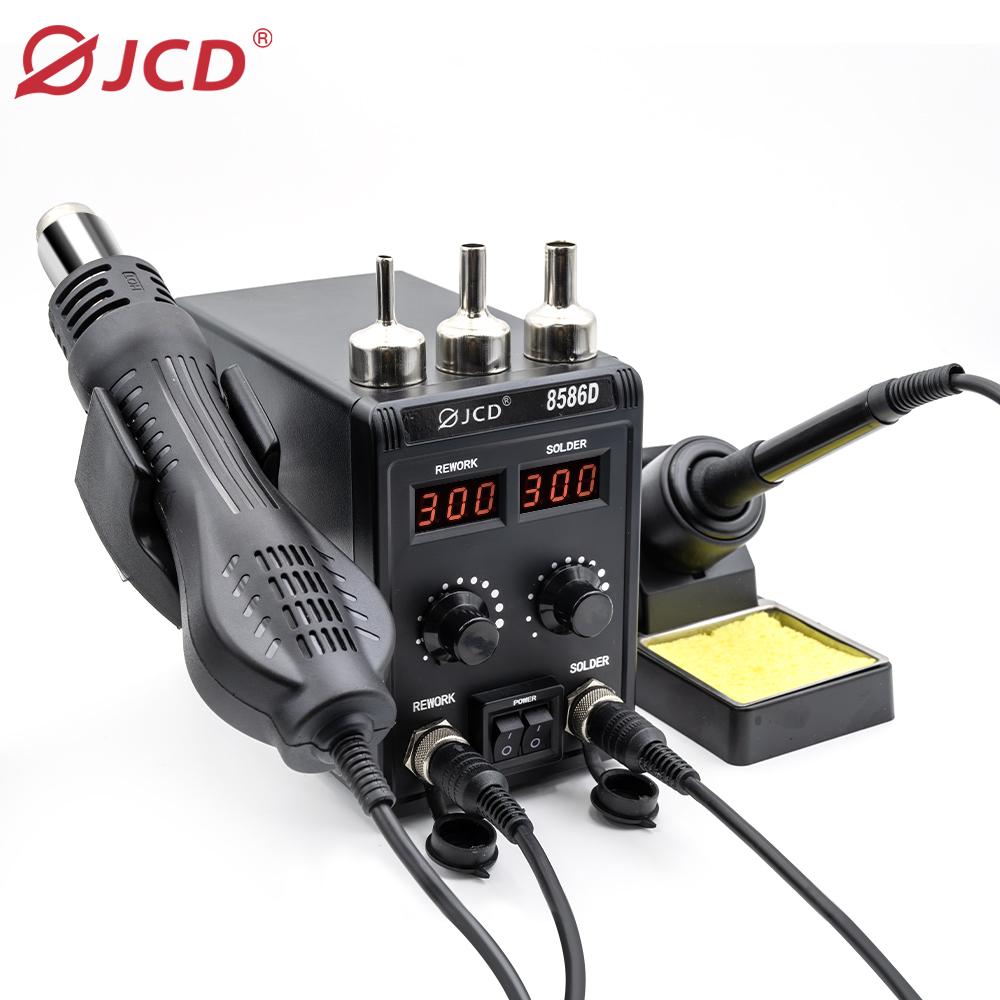 JCD 8586D паяльник термовоздушная паяльная станция DIY цифровая паяльная станция ремонт телефона BGA SMD паяльники сварочная станция
