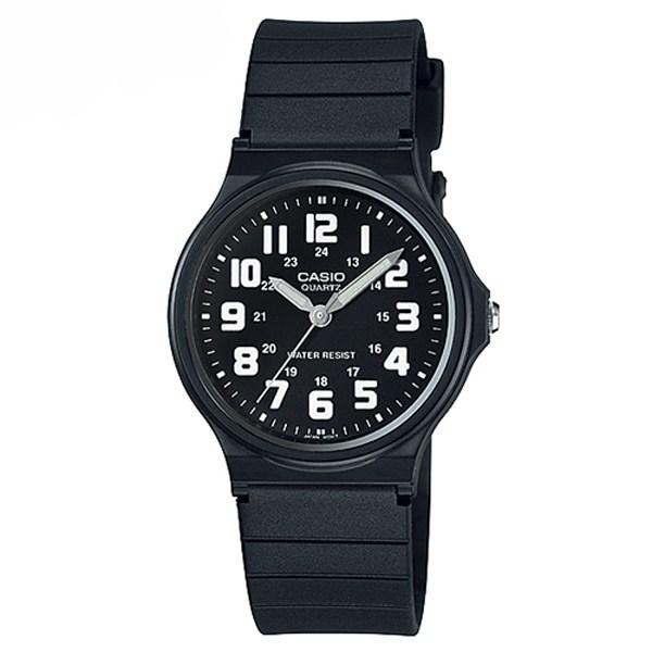 CASIO Casio + Оригинальный корпус Унисекс Светящиеся большие цифры Черно-белые аналоговые наручные часы