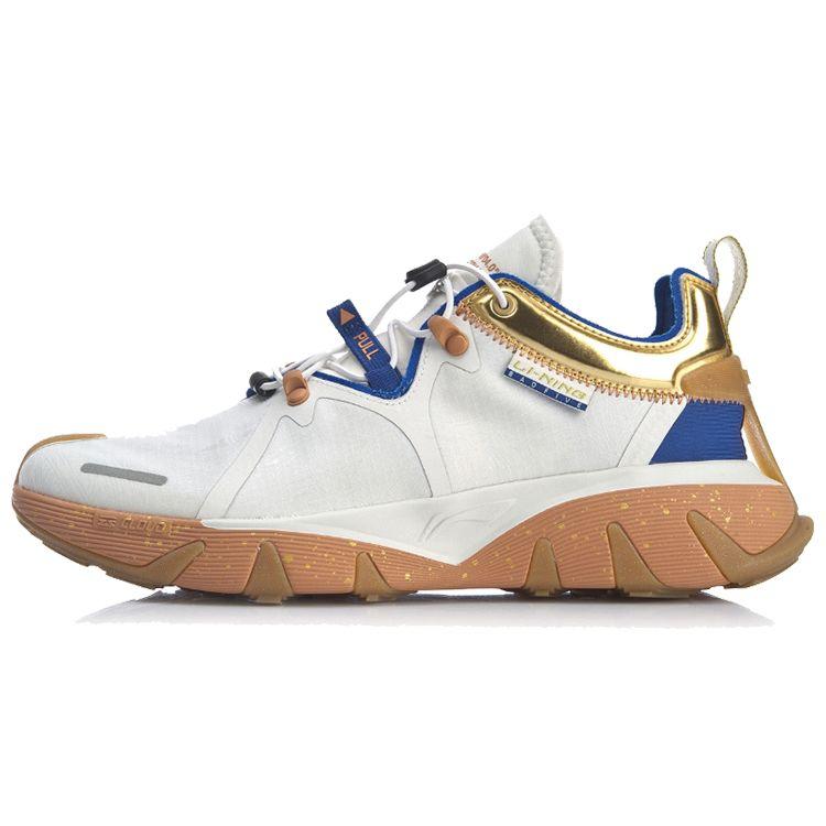 Баскетбольные кроссовки Li Ning Badfive Chicheng Weichu Youcai Low Top Мужские баскетбольные кроссовки Off-White AGBQ123-1 40⅓