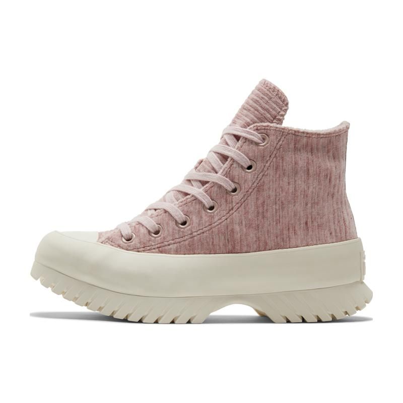 Converse Chuck Taylor All Star Lugged 2.0 High Striped Knit - Stone Mauve Кроссовки унисекс Pink Saddle Egret A03243C 44.5