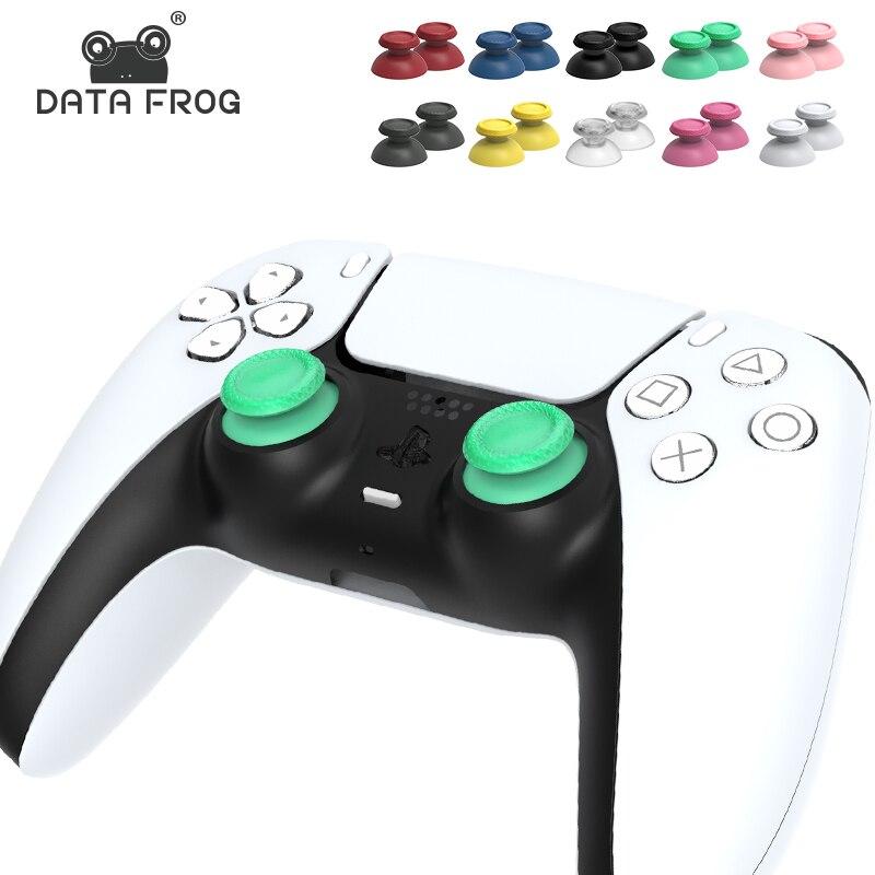 Сменные джойстики DATA FROG для контроллера PS5/PS4, аналоговый джойстик, крышка для джойстика, ремонтный комплект для геймпада, аксессуары для PS5 белый