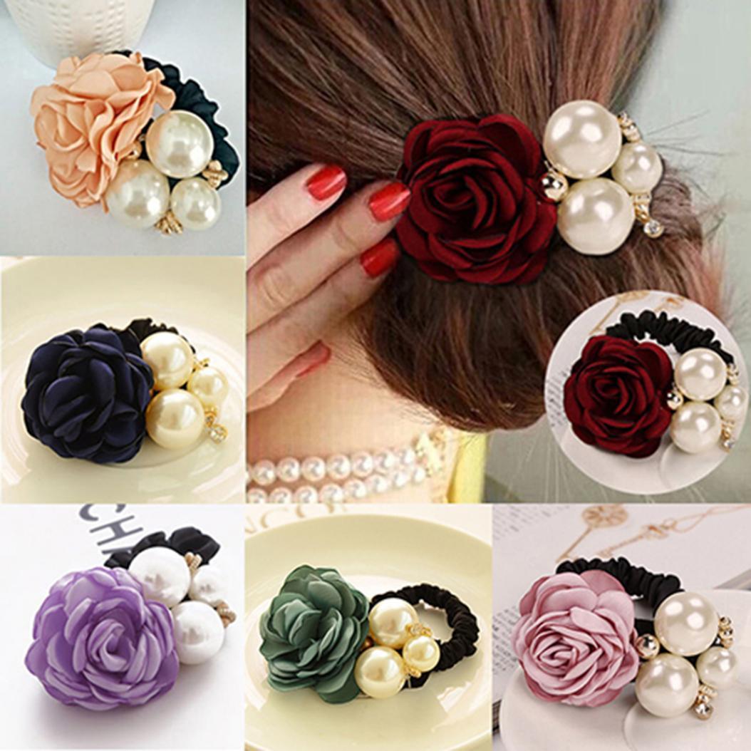 Ободок для волос из искусственного жемчуга Lady s Chic Sweet Rose