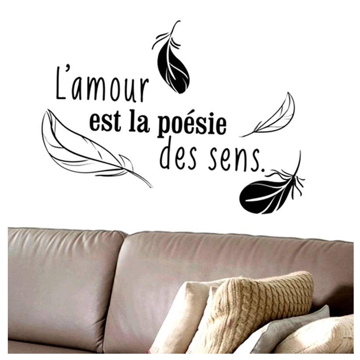 Les Trésors De Lily [P5289] - Лист наклеек  Сообщения  ( Любовь - это поэзия чувств ) - 50x70 см чёрный
