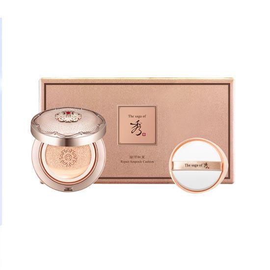 THE SAGA OF XIU Repair Ampoule Cushion SPF + PA +++ 20 г * 2 шт. античный белый