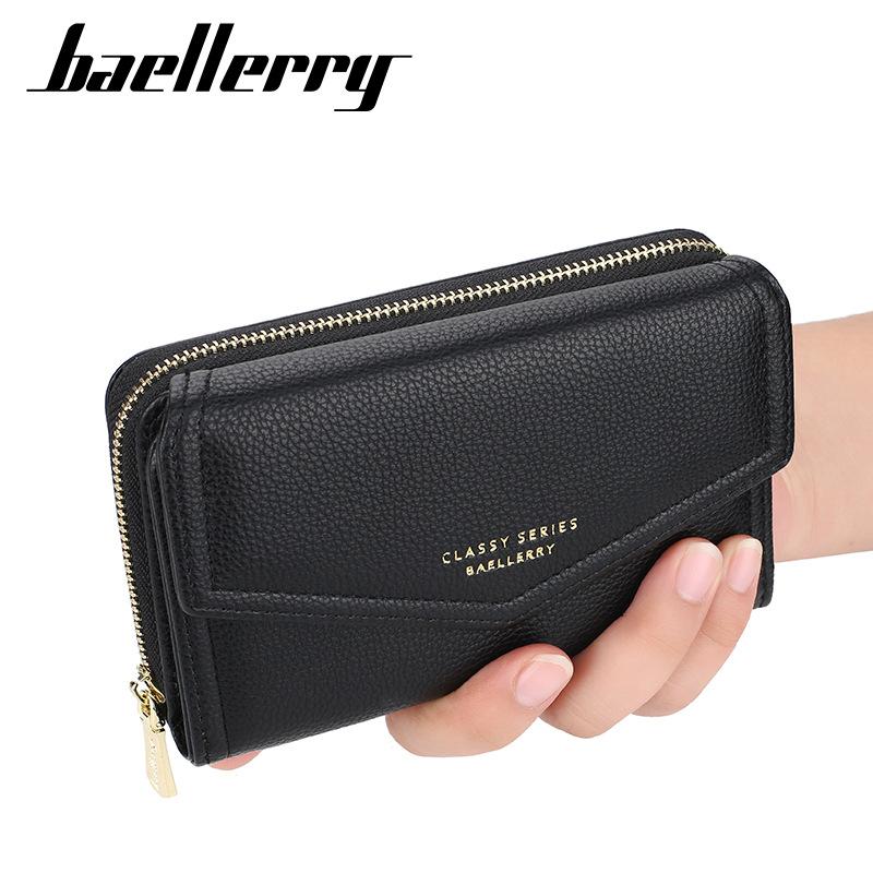Baellerry женский короткий кошелек на молнии кожаный держатель для карт модные мини-сумки портмоне 15cm*10cm*4cm красный
