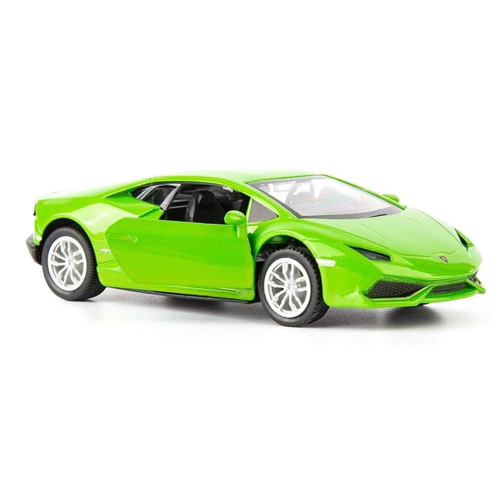 Масштаб 1/36 Lambor Huracan LP610-4, литая модель автомобиля, игрушечный автомобиль из цинкового сплава, игрушечный автомобиль с откатным механизмом в подарок 1/36-Size:13*6*3.5cm зелёный
