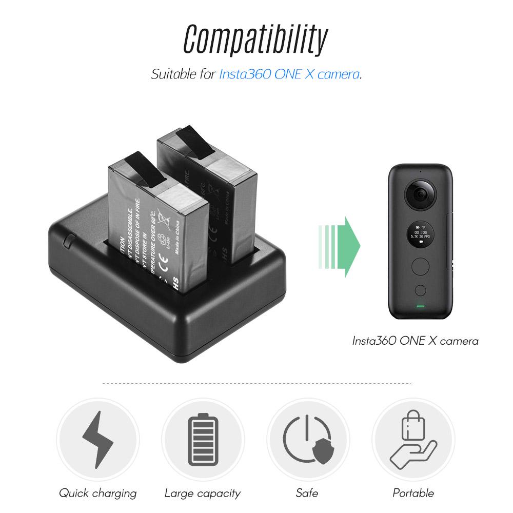 Двухкамерный аккумулятор с 2 Wiederaufladbaren аккумулятором USB D