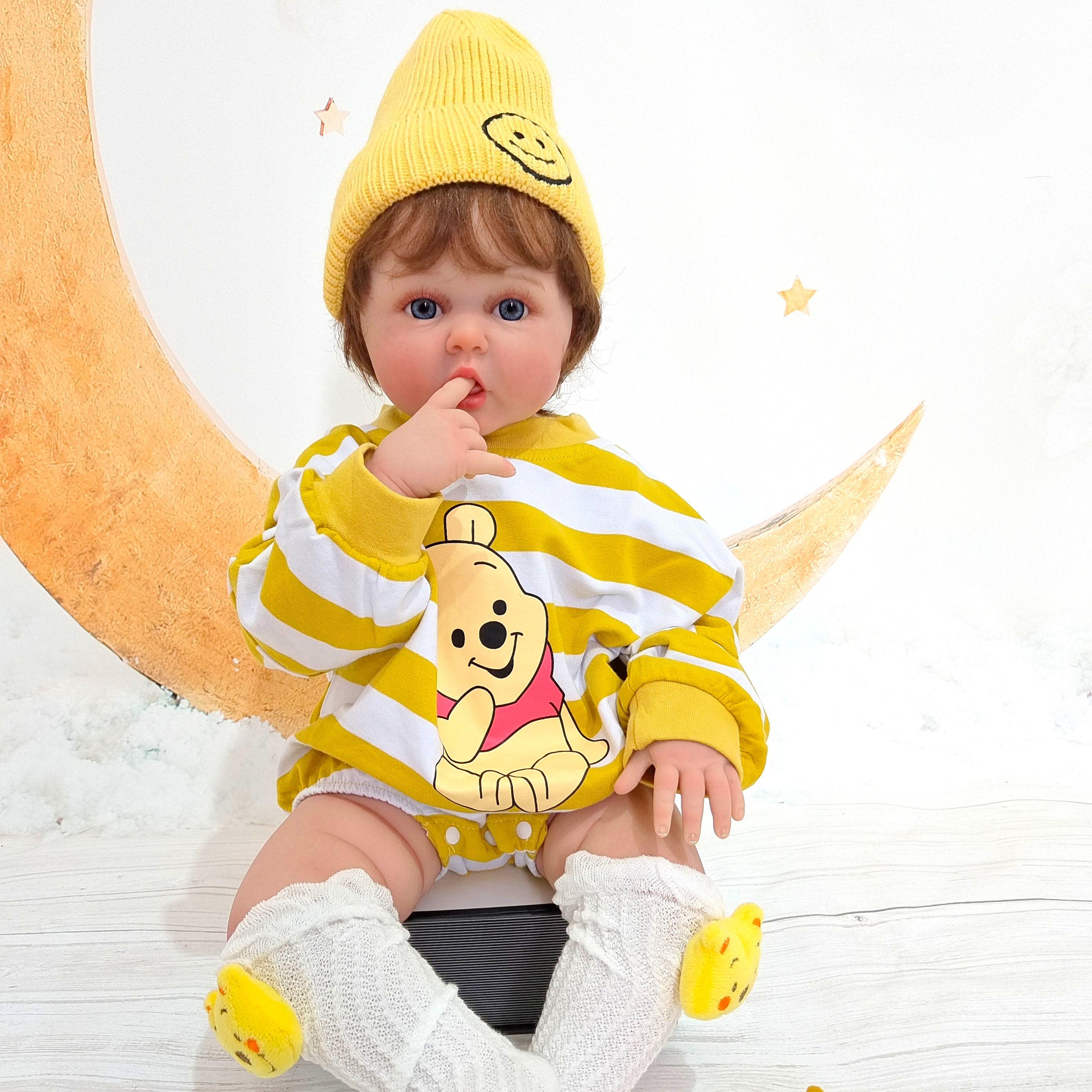 BZDOLL Reborn Baby Boy, игрушка-кукла с 3D краской, кожа с венами, мягкий силикон, 60 см, для детей, коллекция Bebe Artist 3D blue eyes doll