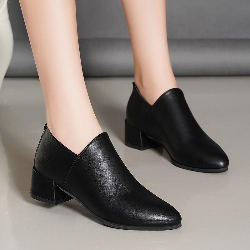 Cresfimix Botas Femininas женские классические черные короткие ботильоны из искусственной кожи женские сапоги больших размеров высокого качества на каблуке винно-красного цвета A9308 35