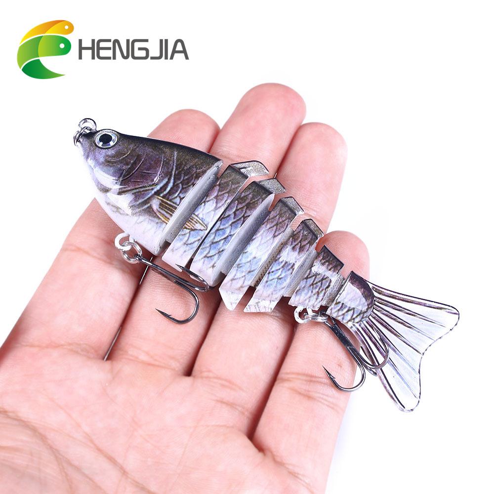 1 шт. HENGJIA 15,4 г, 7 секций, шарнирные рыболовные приманки, пластиковые снасти для воблера Minnow
