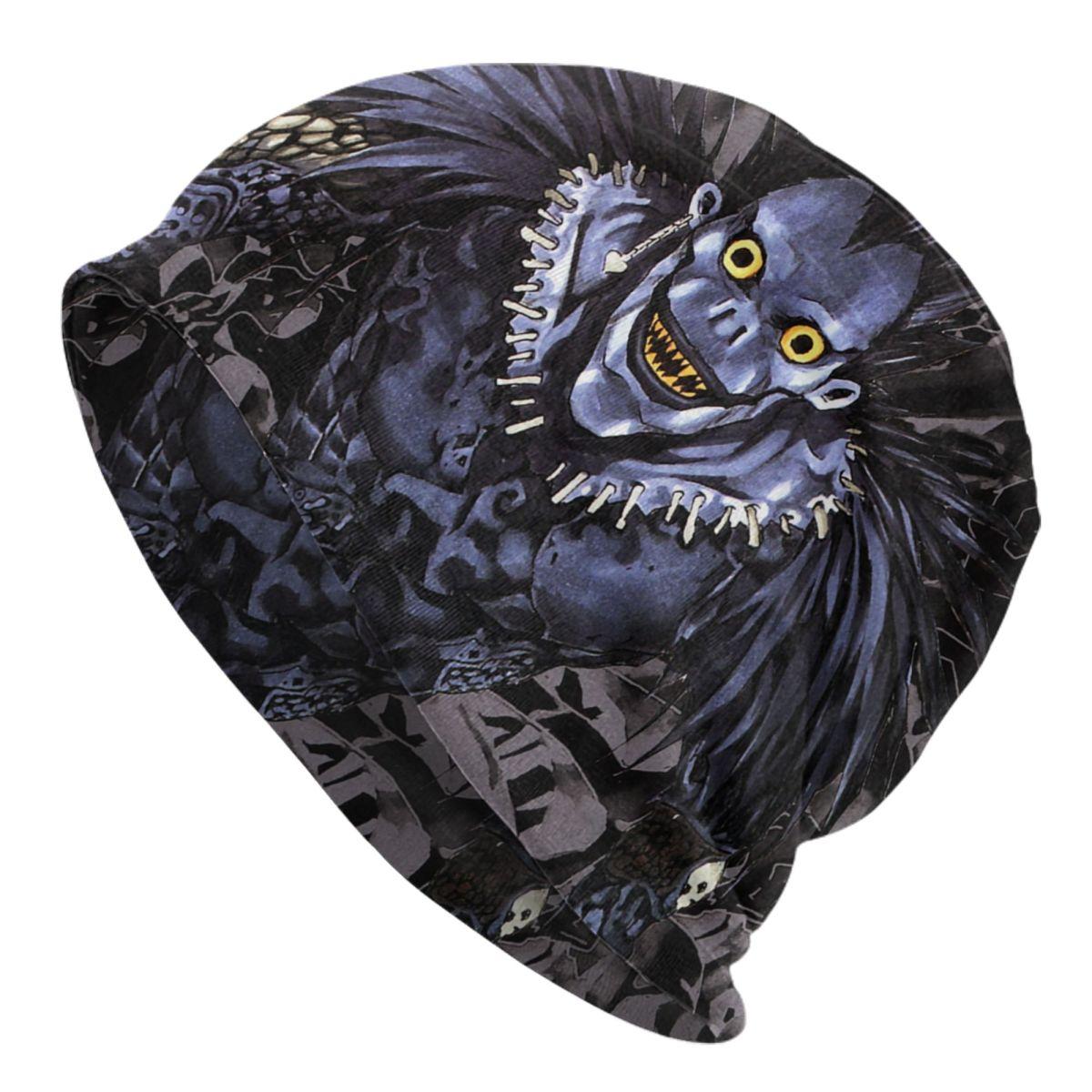 Крутая шапка Death Note Ryuk, крутая вязаная шапка для женщин, унисекс, осенне-зимняя теплая шапка в стиле аниме манга Skullies, шапки Beanies Hat