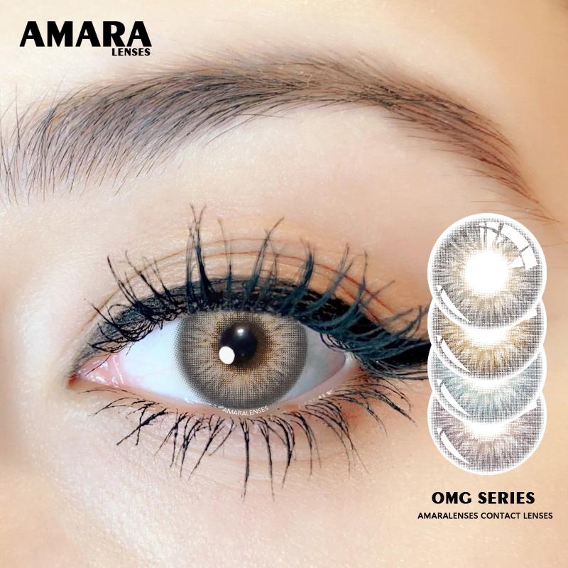 AMARA LENSES 1 пара Omg SERIES Цветные контактные линзы для глаз Контактные линзы для карих глаз