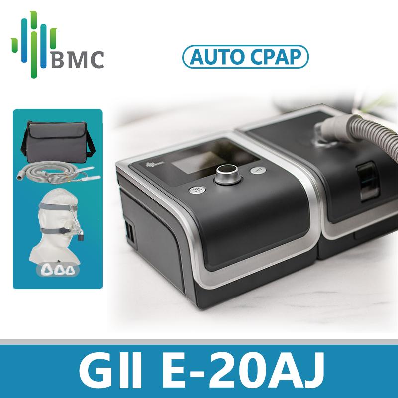BMC GII E-20AJ Автоматический аппарат CPAP APAP Здравоохранение для апноэ во сне Аппарат ИВЛ против храпа с носовой маской NM4 Размер SML в одном No Mask