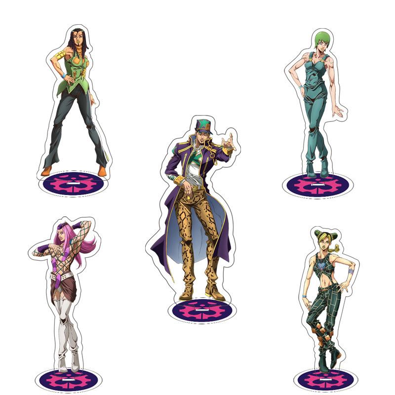 Игра аниме JOJO s Bizarre Adventure акриловая подставка для персонажей косплея акриловая подставка для фигурки окрашенная настольная декорация орнамент подарок 15cm