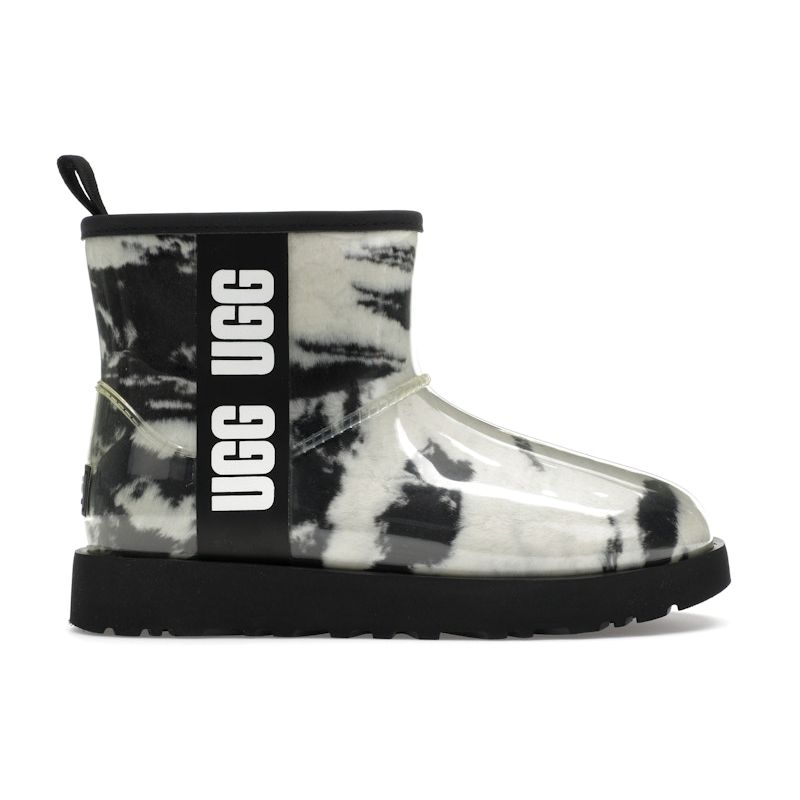 UGG Классический прозрачный мини-ботинок мраморный белый черный (Женский) Женские кроссовки 1120778-BLK 37