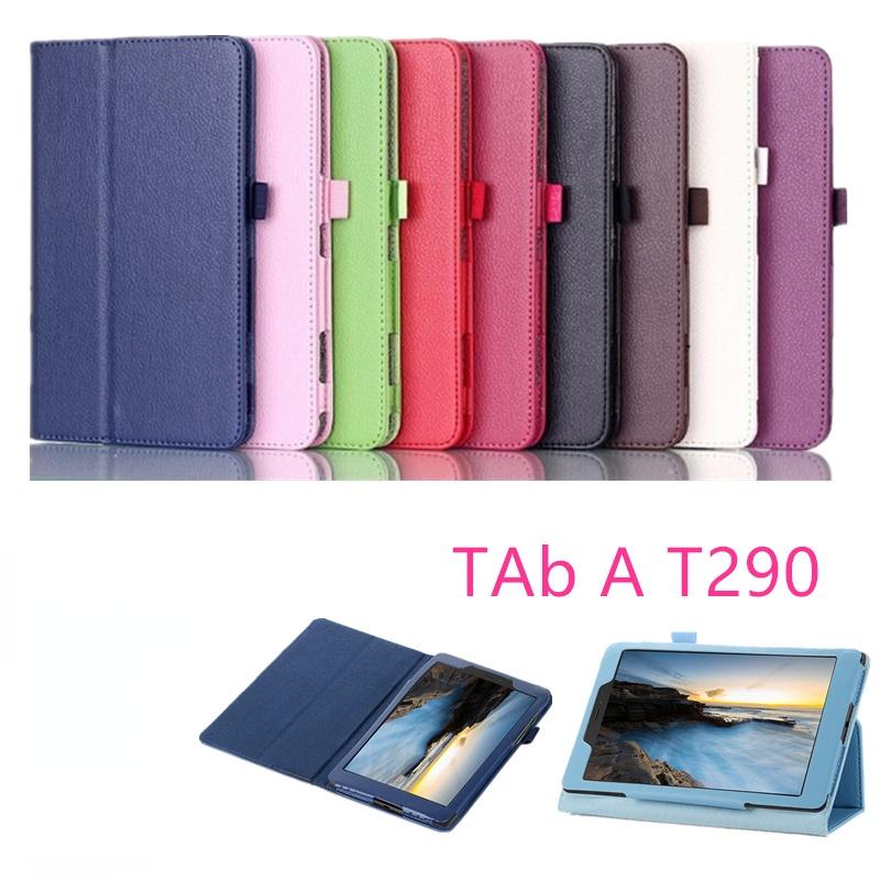   Joom Чехол для Samsung Galaxy Tab A 8,0 T290 T295 T297 2019 SM-T290, чехол для планшета, откидная подставка, Tab A, 8 дюймов, кожаный смарт-защитный чехол розы красного