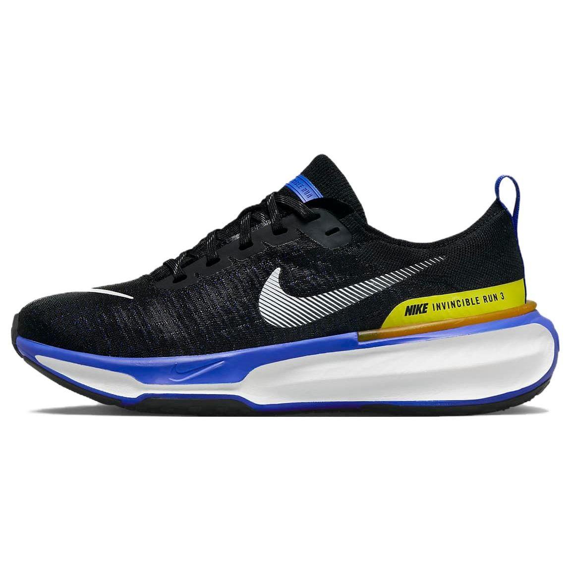 Nike ZoomX Invincible Run Flyknit 3 Black Racer Blue Мужские кроссовки High-Voltage White DR2615-003 40.5
