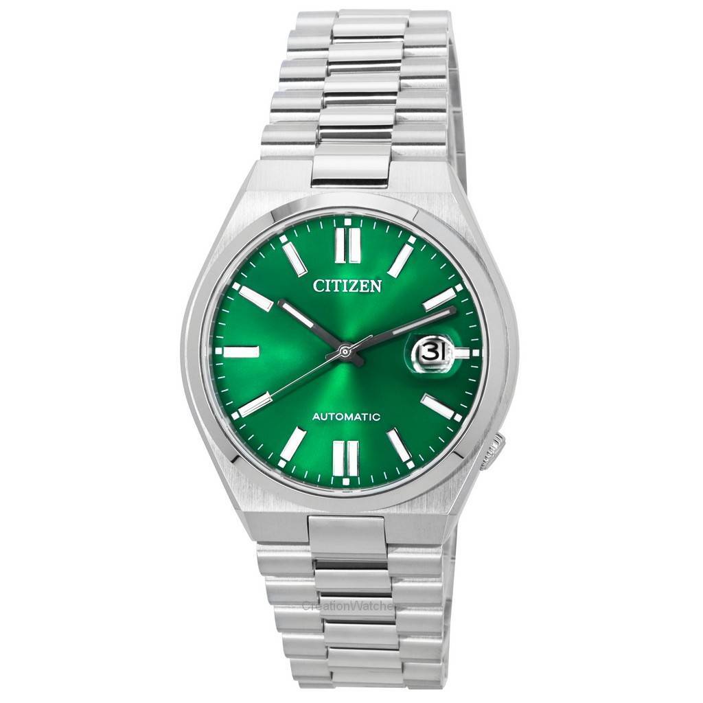 Citizen Tsuyosa Stainless Steel Green Dial Automatic NJ0150-81X Мужские часы зелёный