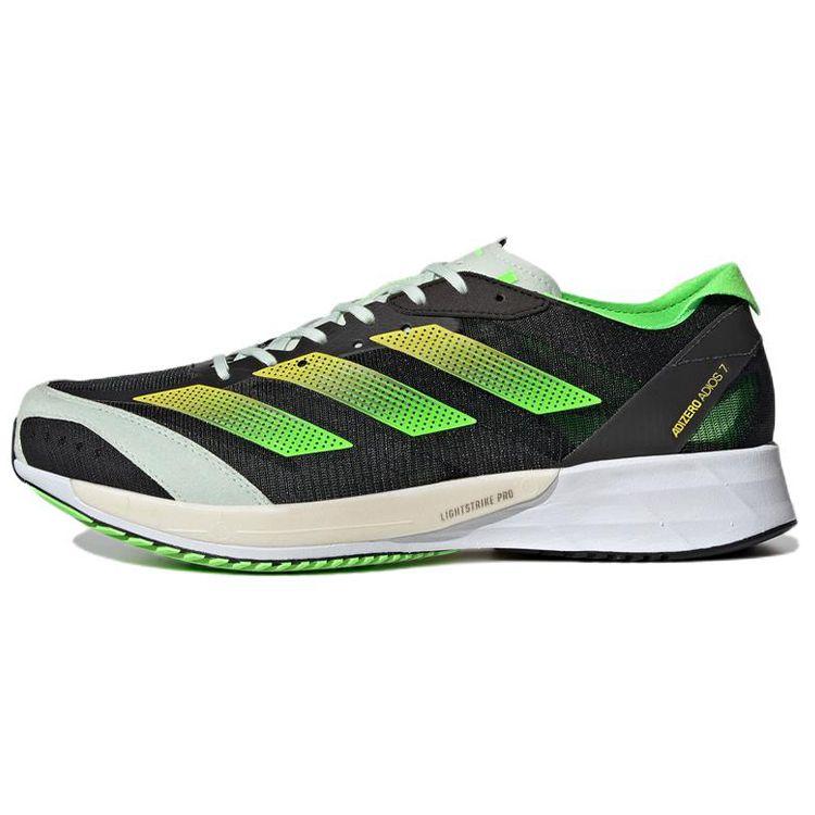 Adidas Adizero Adios 7 Black Solar Green Мужские кроссовки Core-Black Beam-Yellow GY8409 46