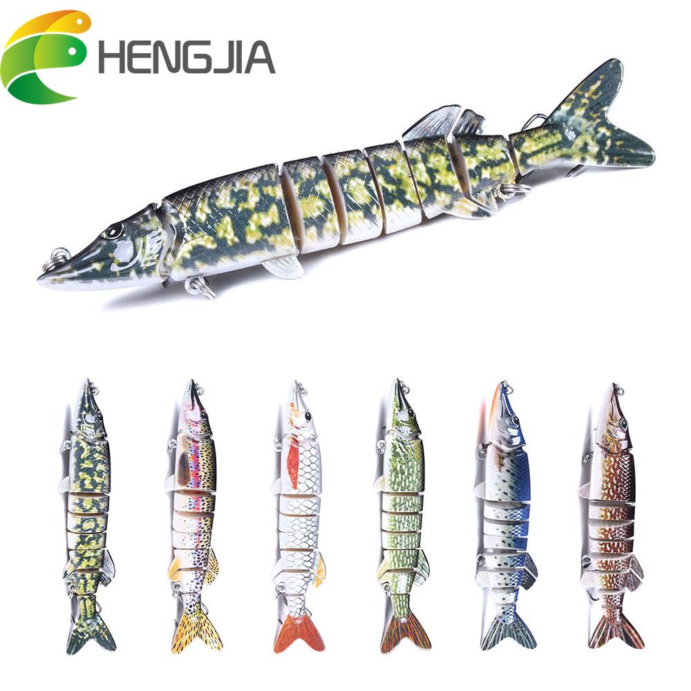 1 шт. HENGJIA, 8 секций, многошарнирные рыболовные приманки для гольяна, пластиковые реалистичные приманки, лодка, воблер, снасти A