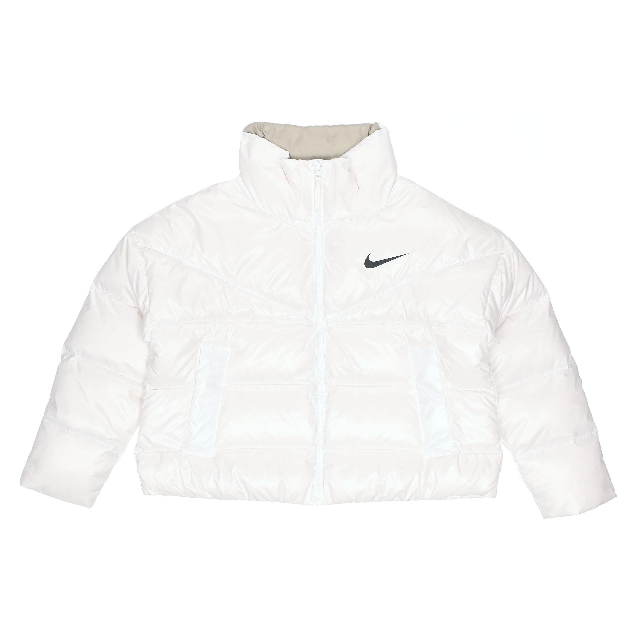 Короткий однотонный спортивный повседневный пуховик Nike NSW Down-Fill, женская верхняя одежда, белый CU5814-100 XL