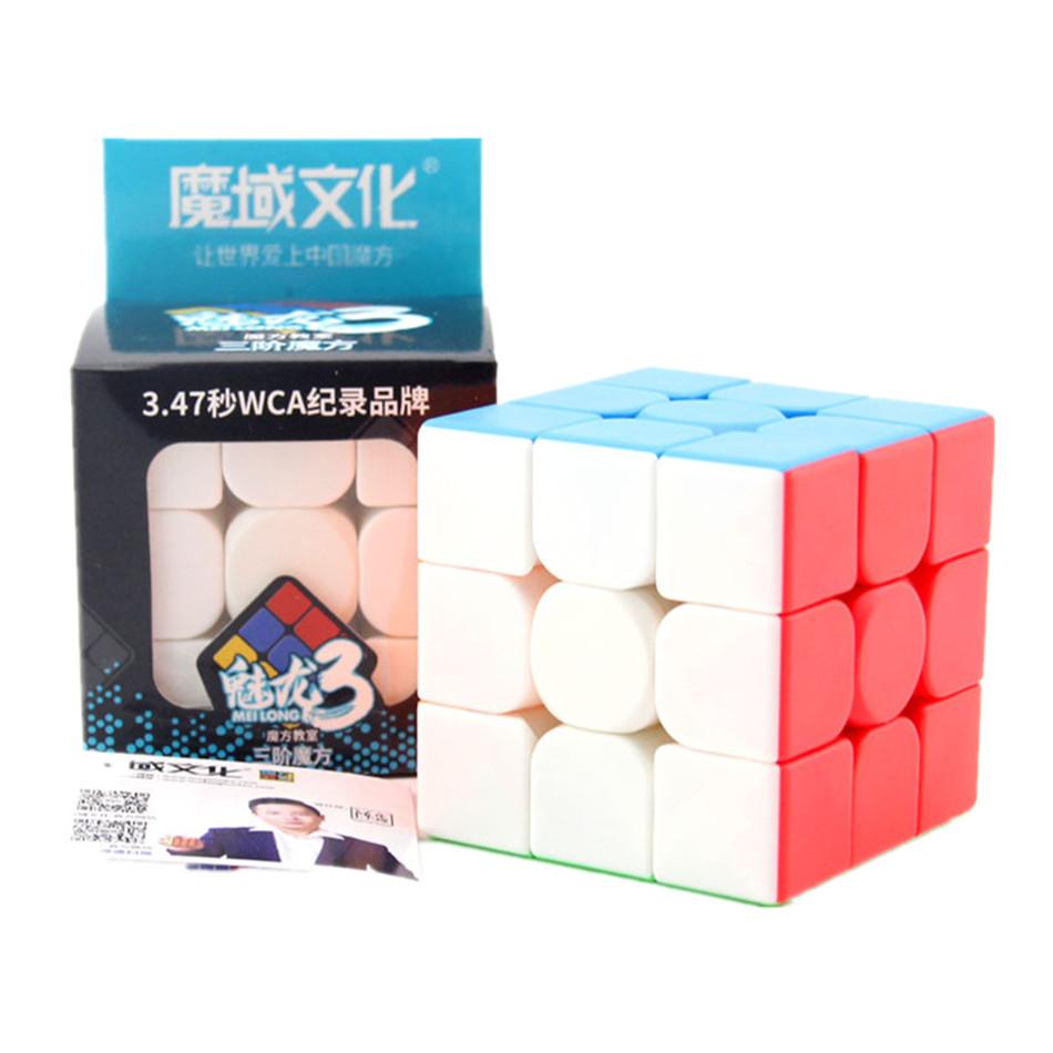 Пазлы и головоломки  Joom Moyu Cubing Classroom Meilong 3/3C 3x3 Волшебный кубик без наклеек, 3 слоя, скоростной куб, профессиональные игрушки-головоломки для детей