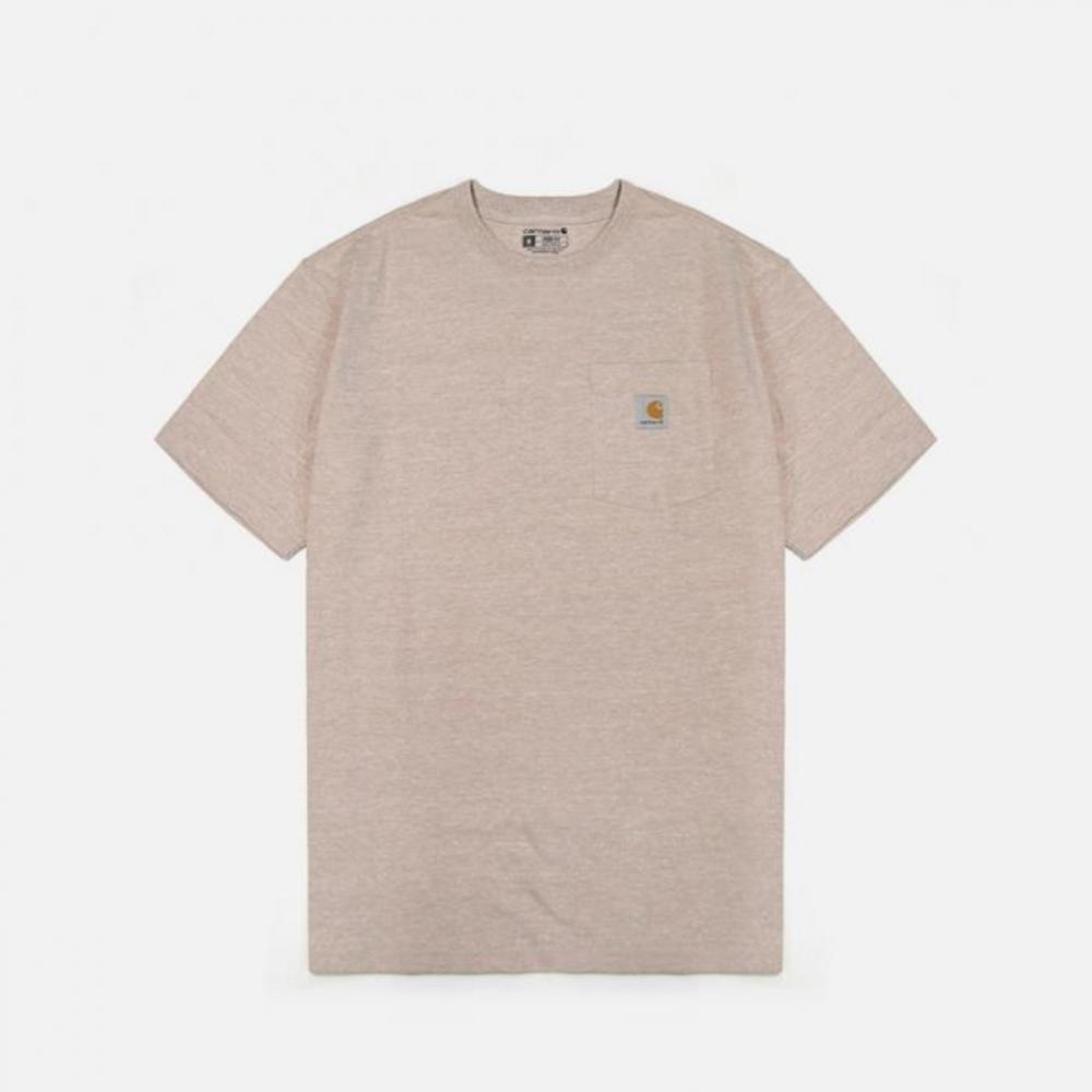 Футболка с короткими рукавами CARHARTT K87 Work Pocket CREPE SNOW V20 91820 91820 M