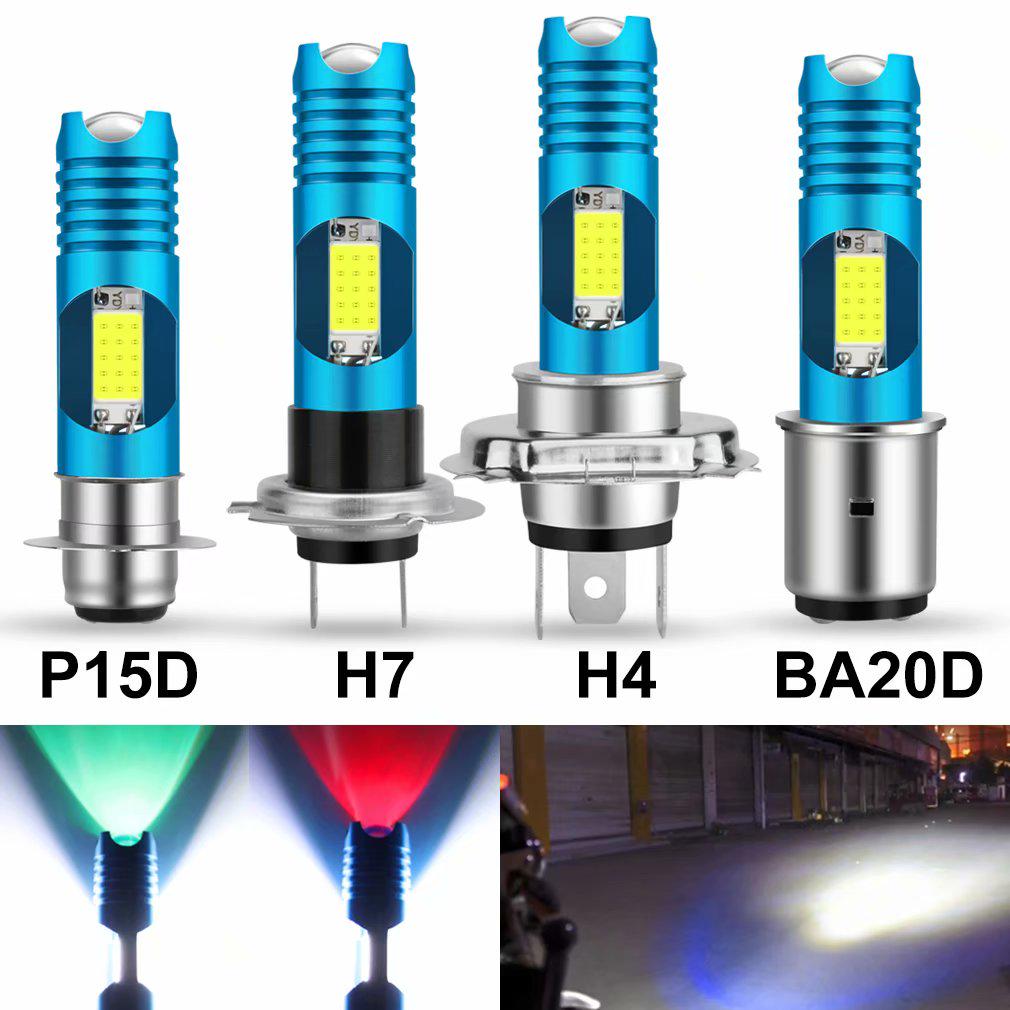 Лампы  Joom RGB H4 H7 светодиодный P15D H6 BA20D светодиодный фонарь для мотоцикла Blub 12V Moto Light HS1 для мопеда, скутера, мотоцикла, квадроцикла, Hi Lo Beam BA20D H6