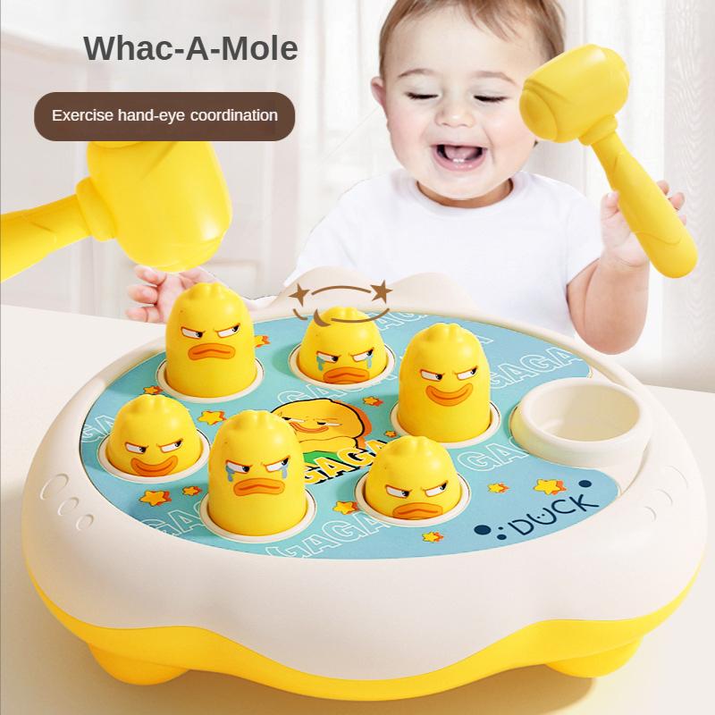Детские игрушки Монтессори с героями мультфильмов «Whac-A-Mole», развивающий подарок на день рождения для малышей, тематическая игра с животными, настольная игра для родителей и детей duck