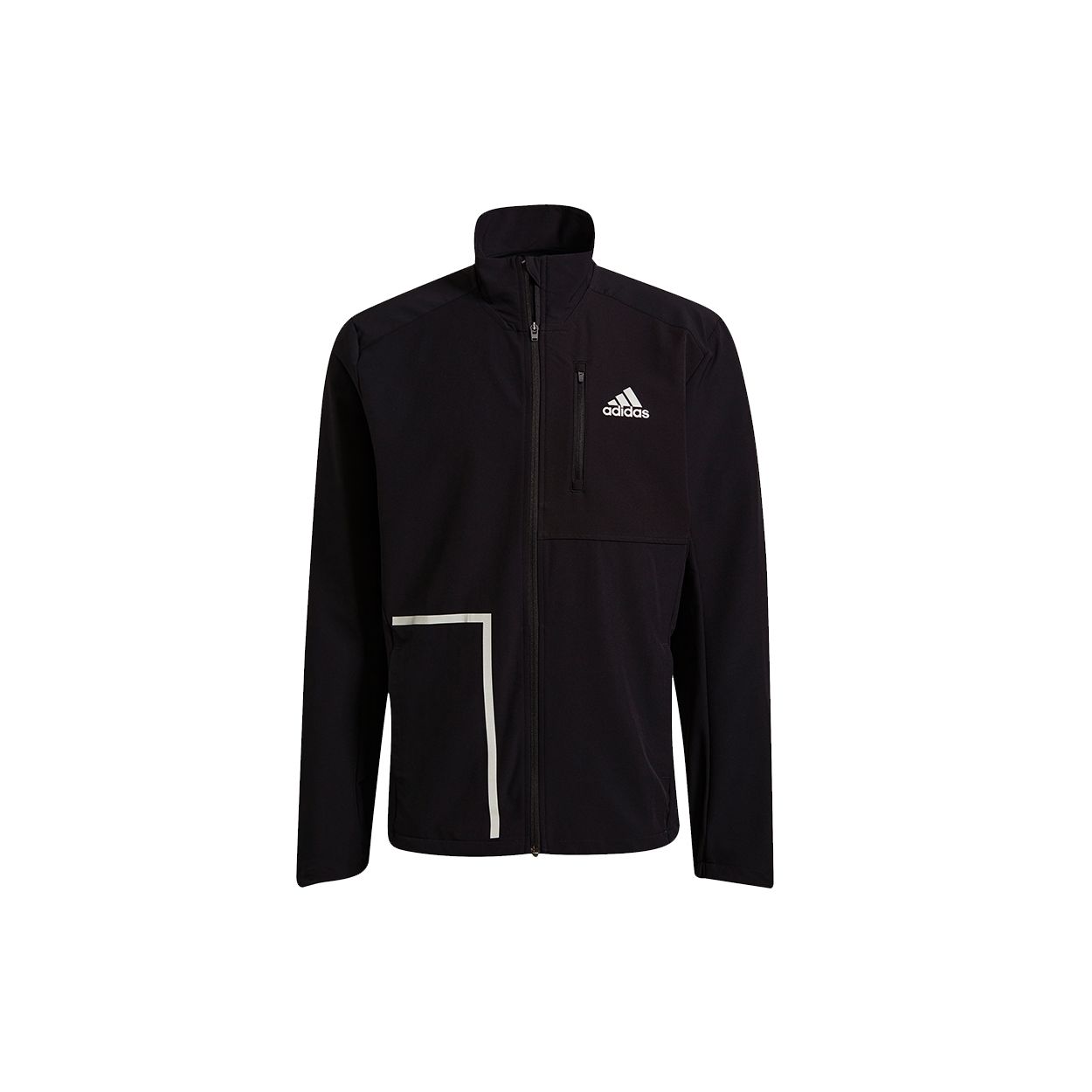 Мужская куртка Adidas Own The Run с воротником-стойкой и логотипом, черная GT8926 M