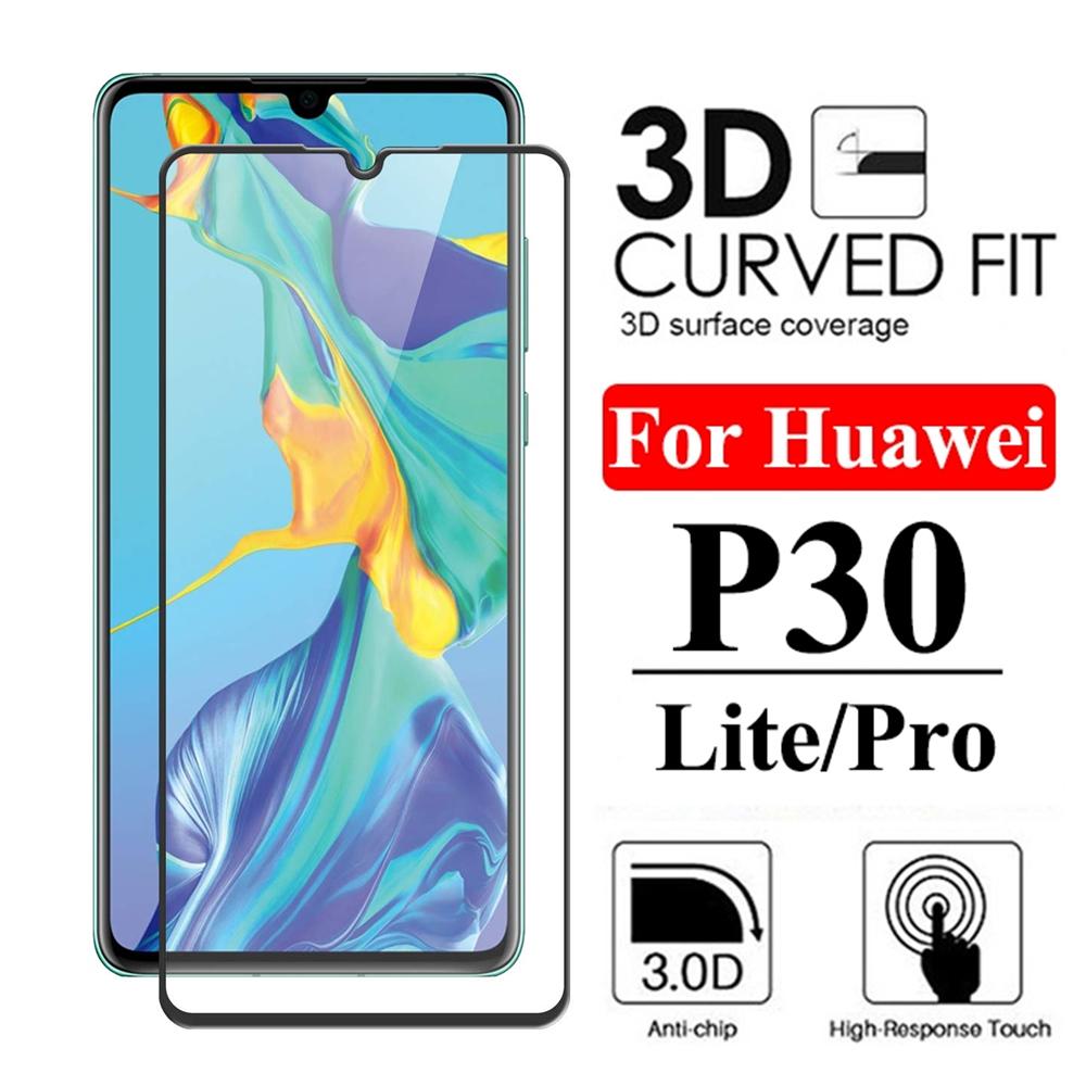  Huawei P30 Pro Защитное стекло Защитная пленка для экрана Закаленное стекло для Huawei P30 Lite 3D Full Cover Huawei P30 Pro чёрный