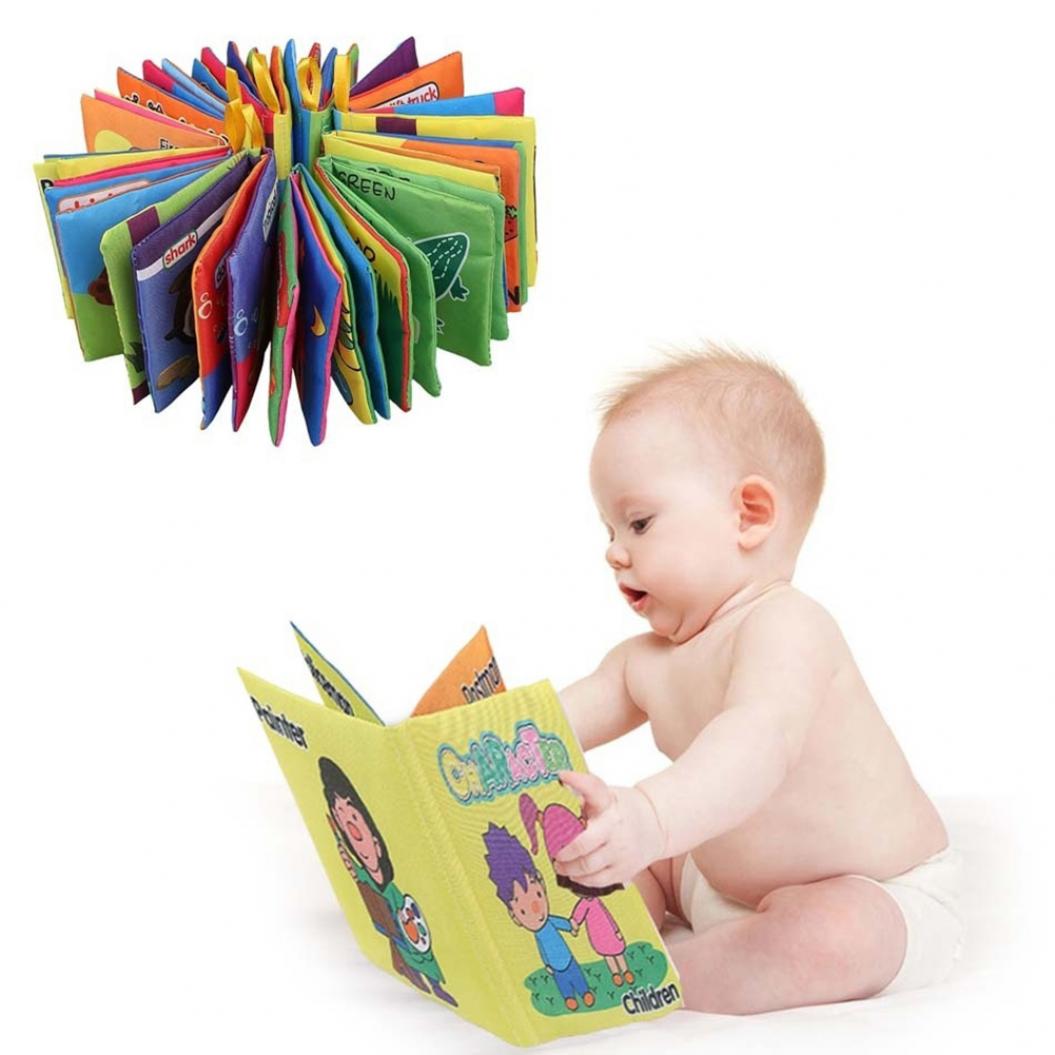 Детские книги Книга из текстурированной ткани для развития малышей