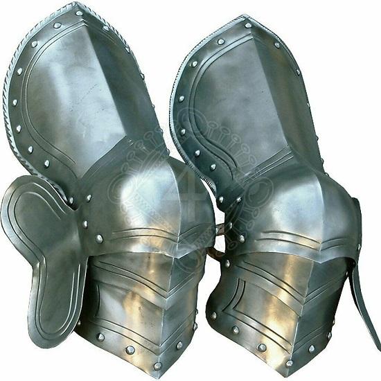 Набор доспехов для ног средневекового рыцаря-крестоносца Spartan 18GA Steel Replica