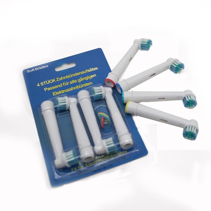 Сменные насадки для зубных щеток, 4 шт., электрические для Oral B Braun EB17-4 SB-17A