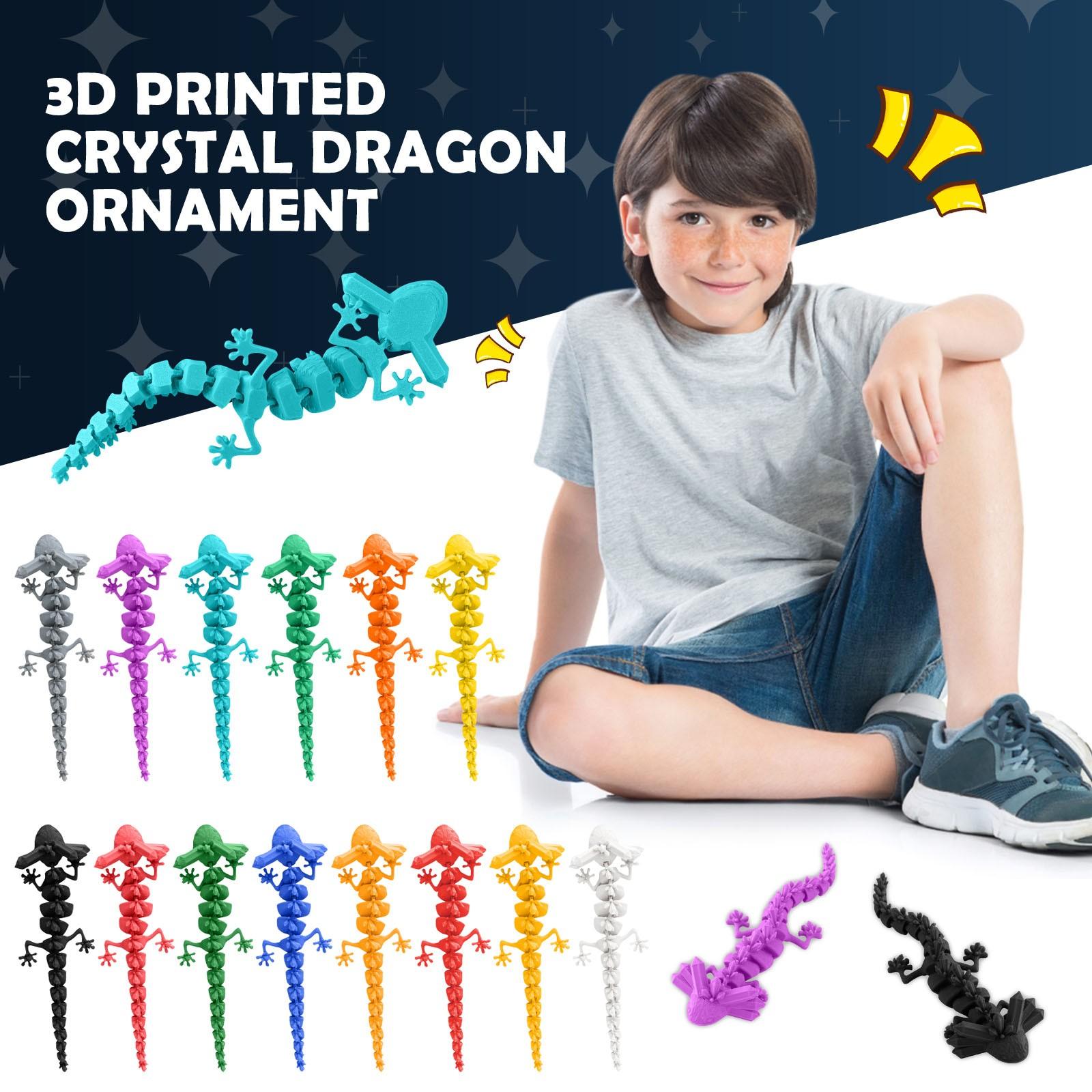 3D-печать Саламандра 3D-печать Шарнирная игрушка Саламандра Взрослая детская игрушка Таинственная игрушка Саламандра One Size чёрный