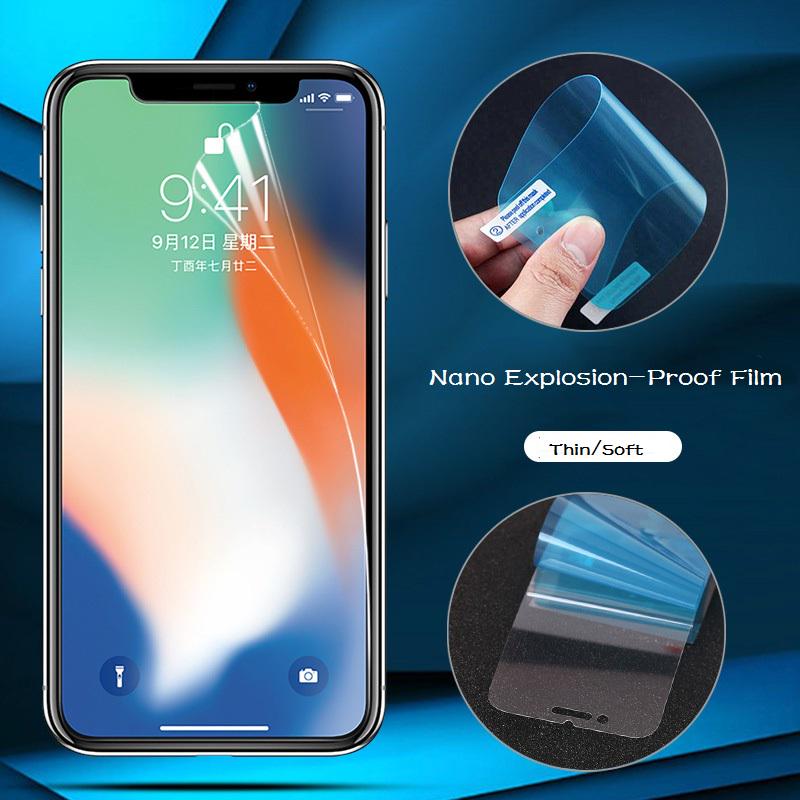 Взрывозащищенные нано-защитные пленки для iPhone 11 12 X XS Max XR 6 7 8 SE защитная пленка для сотового телефона For IPhone 4 4s чистый