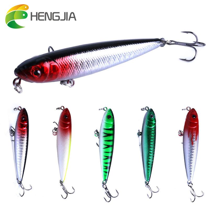 1 шт. Hengjia 9,1 г/8 см Topwater карандаш рыболовные снасти форель окунь щука приманка