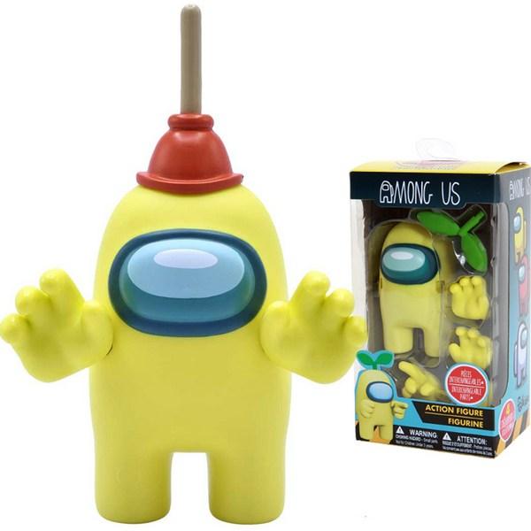 Фигурки Amongus, желтые, 1 корейская игрушка