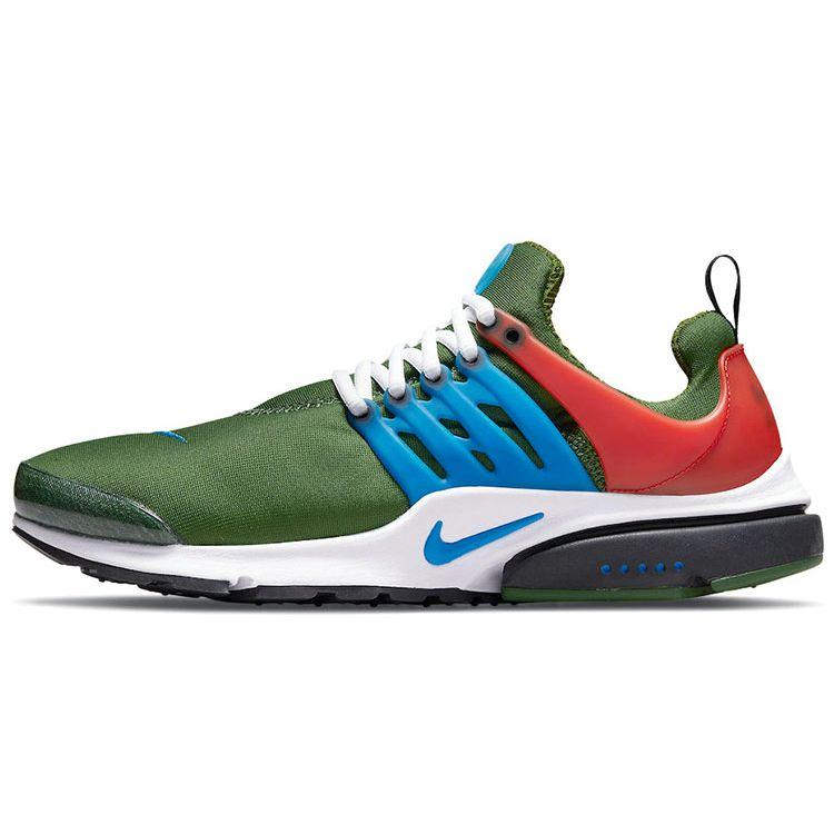 Мужские кроссовки Nike Air Presto Forest Green Team-оранжево-белые фото-синие CT3550-300 45