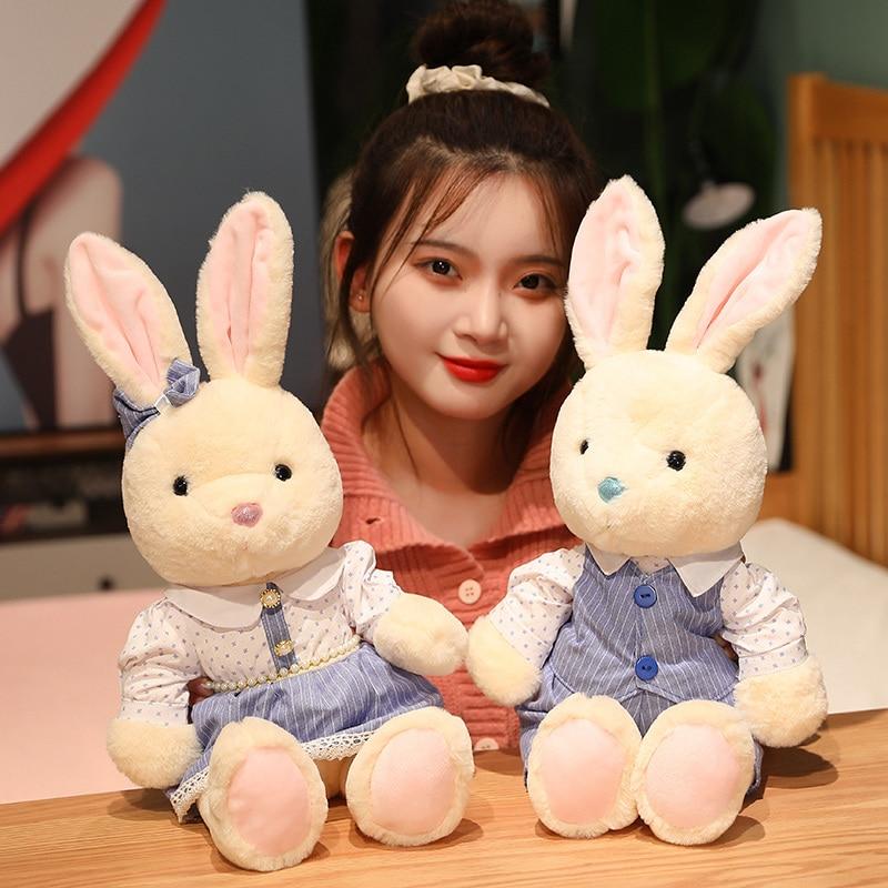 1 шт. 30/40 см Kawaii пара плюшевых мишек кролика плюшевые игрушки милые рождественские куклы на день Святого Валентина мягкие мягкие подушки с животными хорошие подарки 30cm