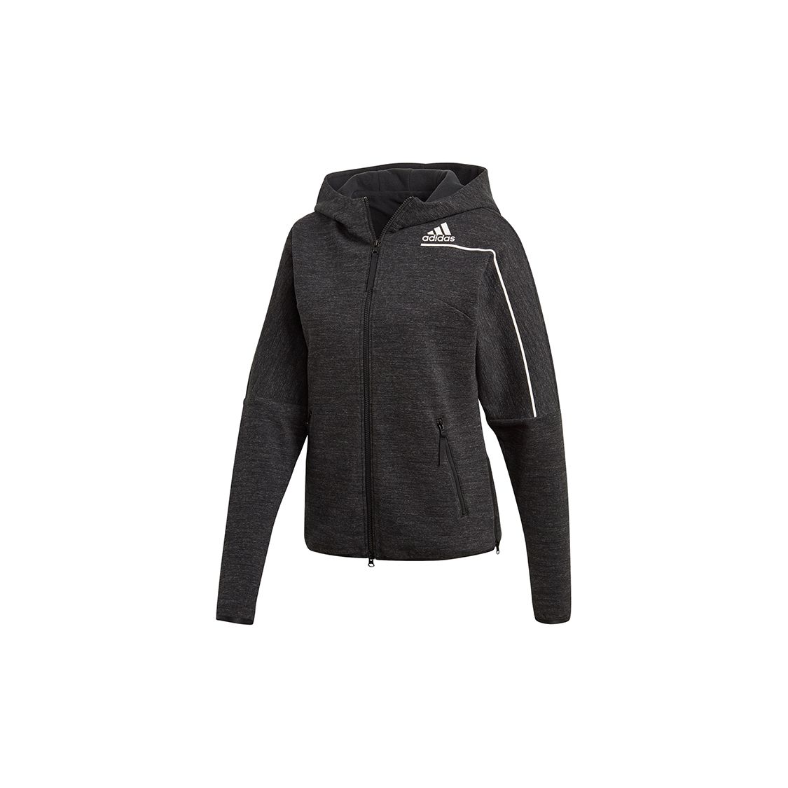Adidas Zne Fz Зимняя плюшевая теплая куртка с капюшоном Женская куртка Черная GU2080 S