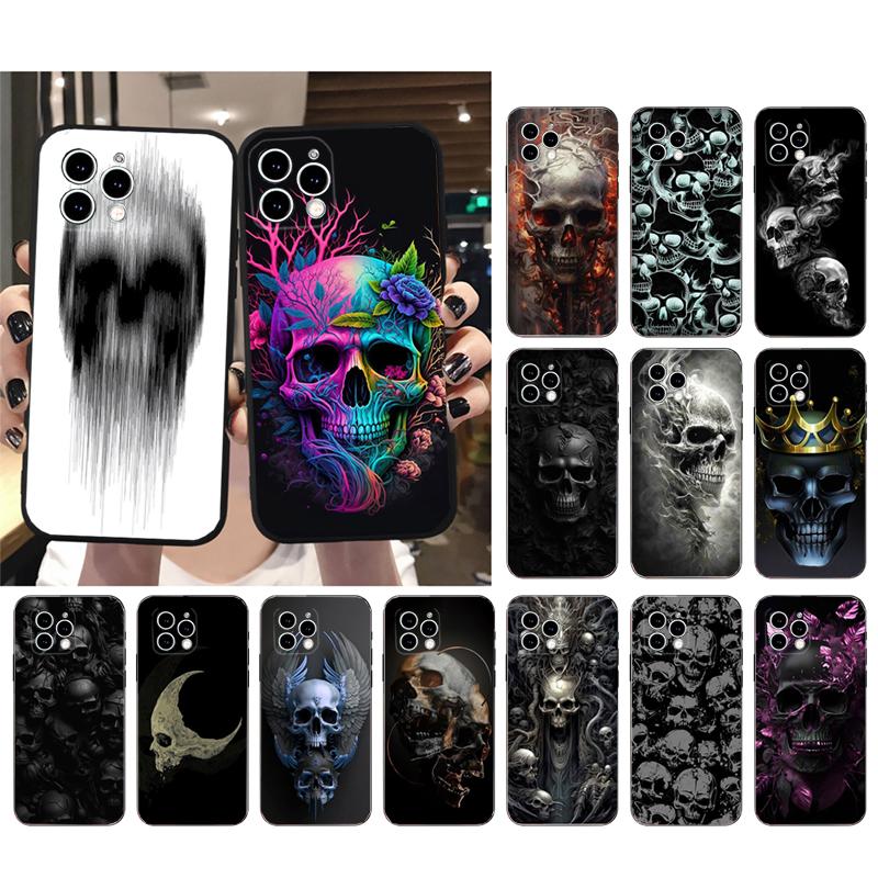 Чехол для телефона с изображением черепа для iPhone Samsung Galaxy Redmi Xiaomi Oppo OnePlus Note SA 7 8 9 10 11 12 13 14 20 21 22 23 53 54 Pro Max Plus Ultra TPU Soft iPhone 6 or 6S